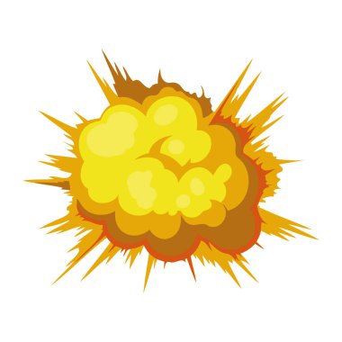 patlama etkisi ışıltı illüstrasyonu izole edildi