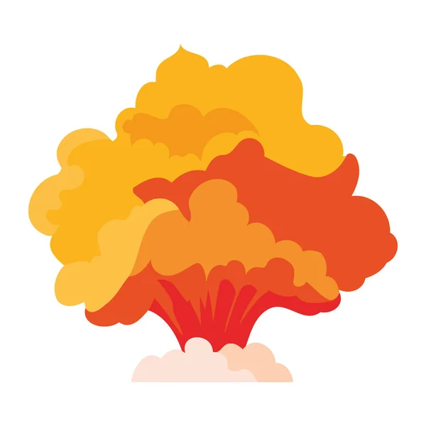 Απομονωμένο Διάνυσμα Απεικόνισης Εφέ Έκρηξης — Διανυσματικό Αρχείο