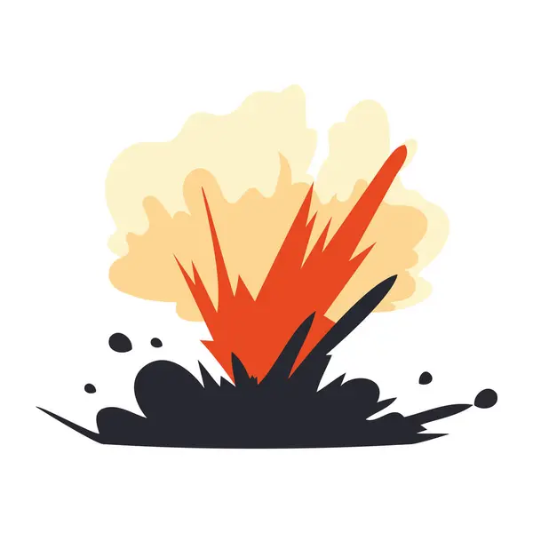 Έκρηξη Αποτέλεσμα Λάμψη Απεικόνιση Απομονωμένη — Διανυσματικό Αρχείο
