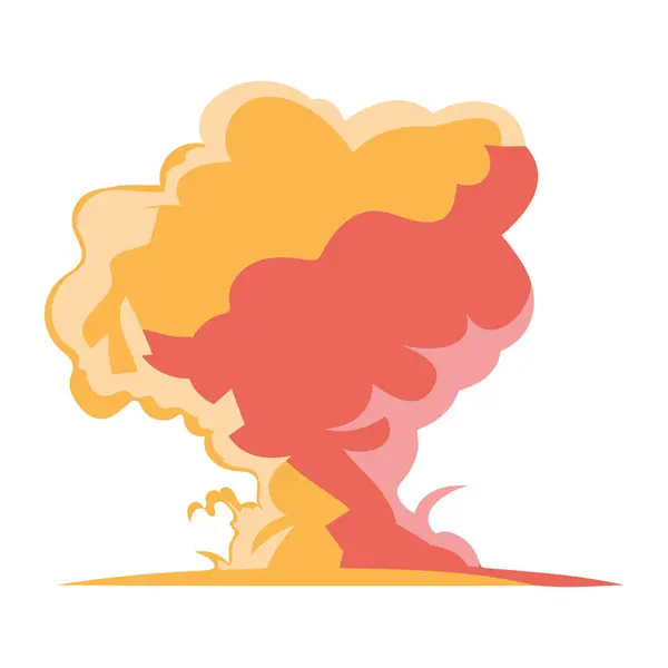 Explosionseffekt Form Illustration Isoliert — Stockvektor