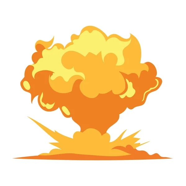 Έκρηξη Αποτέλεσμα Ζωντανή Απεικόνιση Απομονωμένη — Διανυσματικό Αρχείο