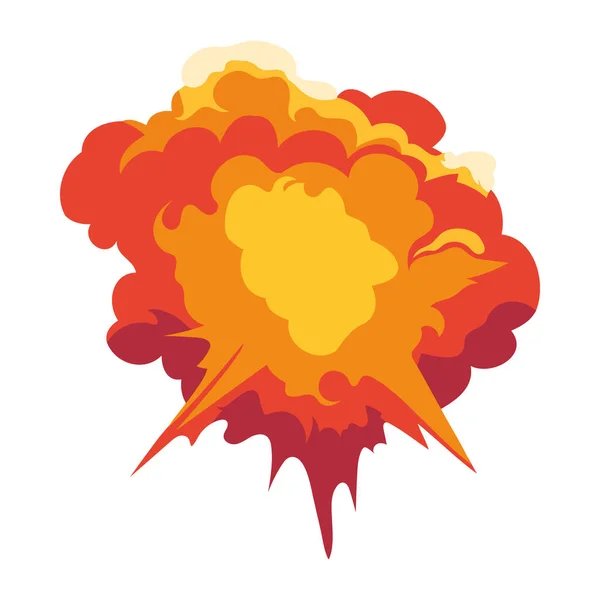 Efeito Explosão Ilustração Flash Isolado — Vetor de Stock