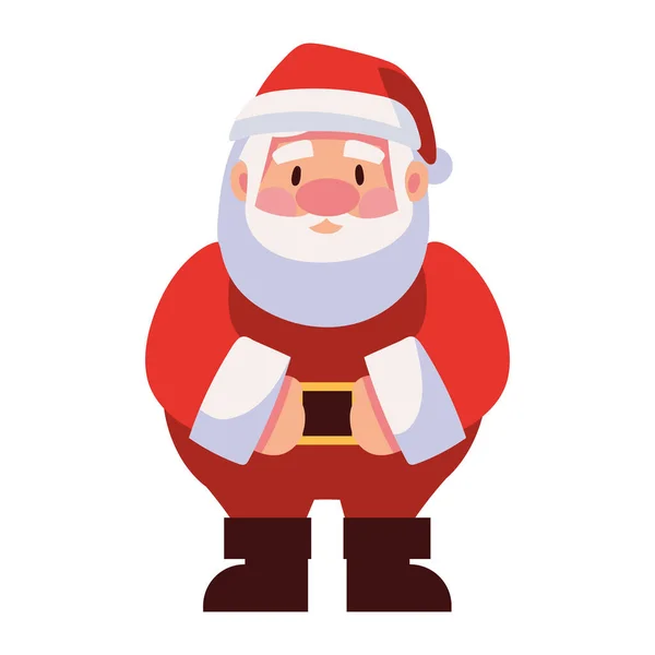 Caractère Noël Santa Claus Illustration Isolé — Image vectorielle