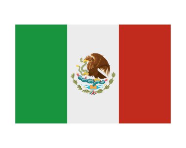 mexican flag national illustration isolated clipart