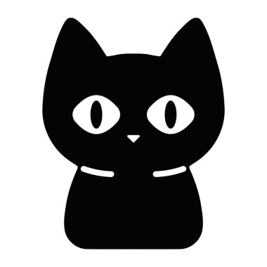 Cadılar Bayramı ikonu kedi resimleme izole
