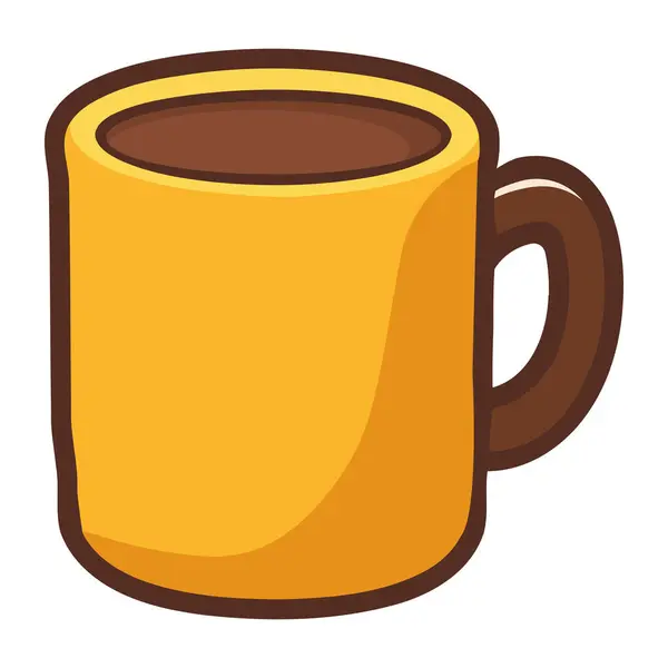 単離されたコーヒー カップの目的のイラスト — ストックベクタ
