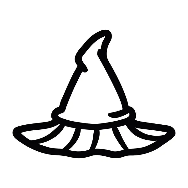 ハロウィーンのアイコンの帽子のイラストは単離しました — ストックベクタ