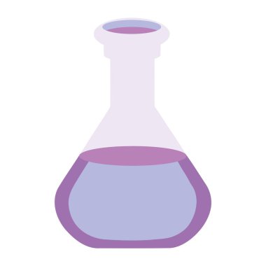 Laboratuvar analiz şişesi çizimi izole edildi