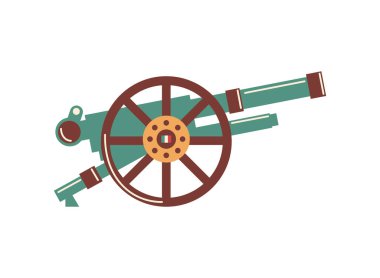 Top silahı tasarımı izole edilmiş tasarım