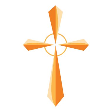 Katolik haçı maneviyatları izole edilmiş.