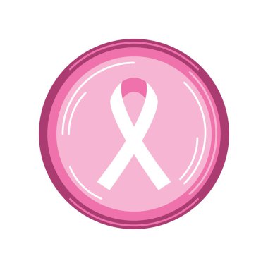 Meme Kanseri Bilinçlendirme pembe kurdele illüstrasyon