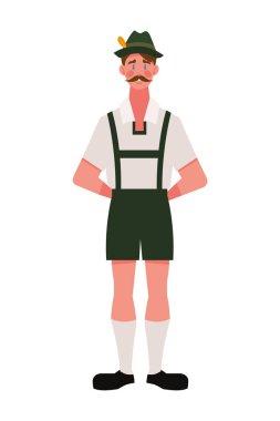 Bıyık çizimi olan Alman.