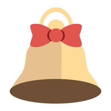 Noel çanı altın izole görüntü