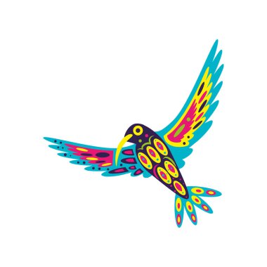 Alebrijes muska hayvan çizimi izole