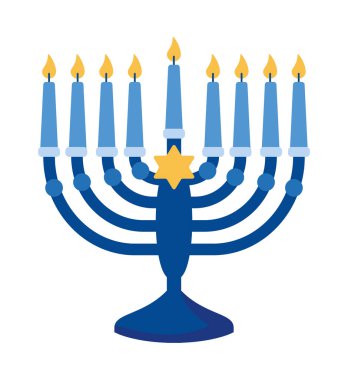 Hanuka ışığı yansıması izole edilmiş.