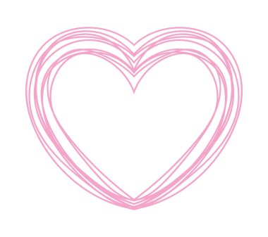 karalanmış kalp izolasyonu çizim biçimi