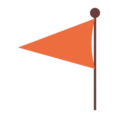 pin simgesi konum bayrağı tasarımı izole edildi