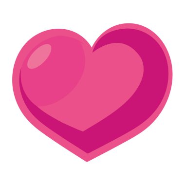 Video oyunu ögesi kalp simgesi izole edildi