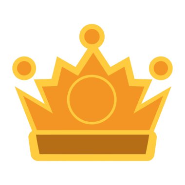 Video oyunu öğesi altın taç izole