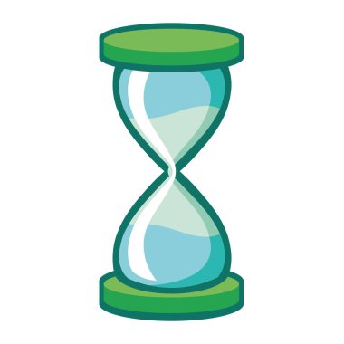 Video oyunu öğesi kum saati illüstrasyonu