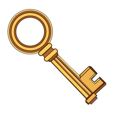 anahtar video oyunu kilidi izole edilmiş simge