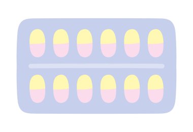 Doğum kontrol hapı illüstrasyon tasarımı