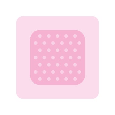 Doğum kontrol bandı izole edilmiş illüstrasyon tasarımı