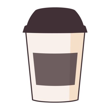 tekrar kullanılabilir kahve fincanı çizimi izole edildi
