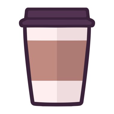 tekrar kullanılabilir kahve fincanı çizimi izole edildi