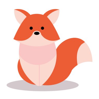 Sonbahar sezonu tilki ön görünümü izole