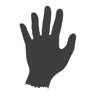 El izi boya rengi avuç içi izole