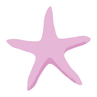 denizyıldızı hayvan izole tasarım çizimi