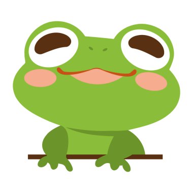 Genç kurbağa yavrusu, izole edilmiş