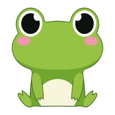 Genç, sevimli, soyutlanmış illüstrasyon