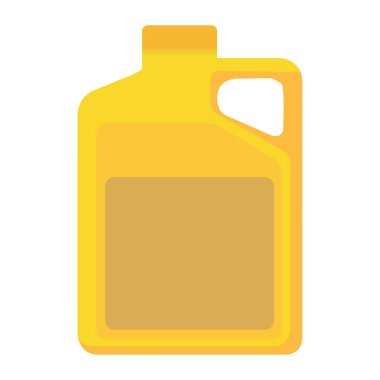 Sarı bidon izole edilmiş.