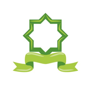 Idul Fitri Arap çizimi izole edildi