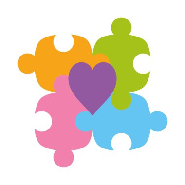 otizm tasarım illüstrasyonunu çözer