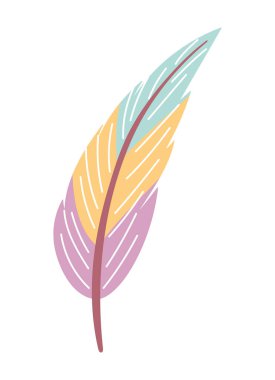 yerel tüy süslemesi izole edilmiş