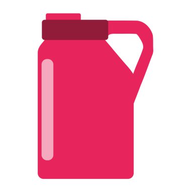 Temizleme ürünleri galon illüstrasyonu izole edildi