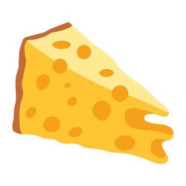 Peynir dilimlenmiş eritilmiş ürün çizimi