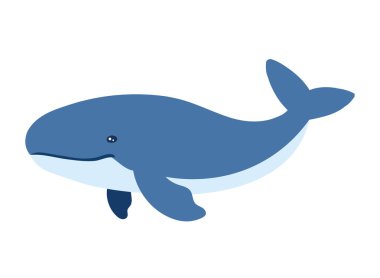 kambur deniz canlısı beyaz simgede izole edildi