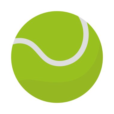 Tenis topu spor illüstrasyonu izole edildi