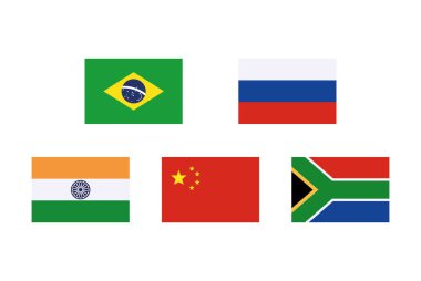 brics derneği üyeleri illüstrasyon işaretledi