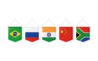 Brics ittifakları bayrak gösterimi