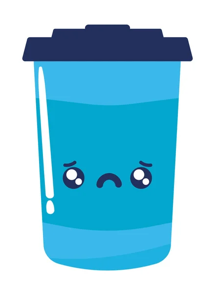 Blå Mandag Kaffekop Illustration Isoleret Stock-illustration