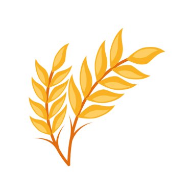 Buğday sapı tasarım illüstrasyon vektörü