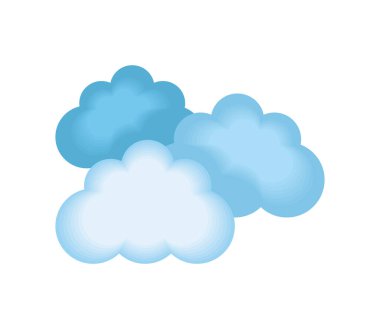 Hava bulutları gökyüzü illüstrasyon vektörü