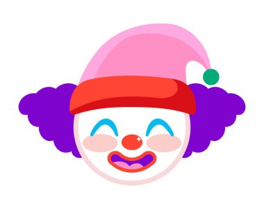 Aptal gün palyaço çizimi tasarımı