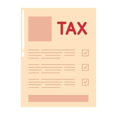 vergi günü illüstrasyon tasarımı