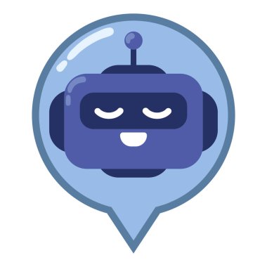 Chatbot çevrimiçi yardımcı illüstrasyon tasarımı